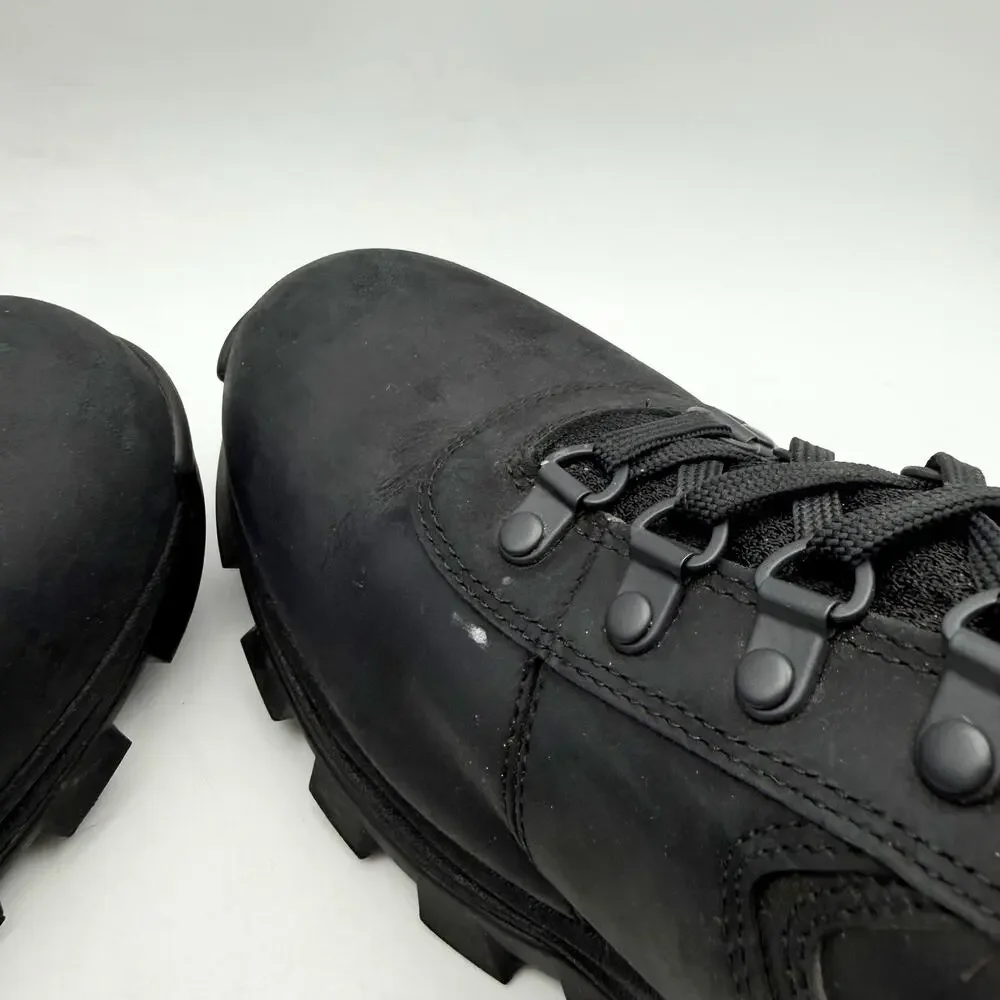 Timberland Mens Mt. Maddsen Mid Hiking Boots US 11 Black Leather Waterproof EUC